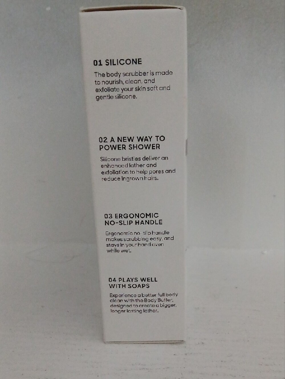 Sharper Image Black Silicone Body Buffer with No-Slip Grip - Picture 4 of 4